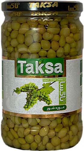 ترشی غوره شور تاکسا ۶۶۰ گرمی | تکسا | ترشیجات