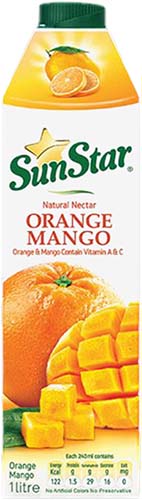 Sun Star Mango & Orange Juice 1L | Sun Star | Beverages
