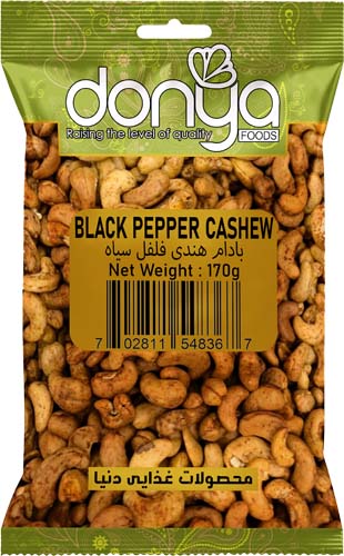 Black Pepper Cashew | Donya Foods | Nuts & Seeds
