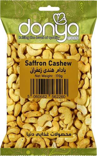 Saffron Cashew | Donya Foods | Nuts & Seeds