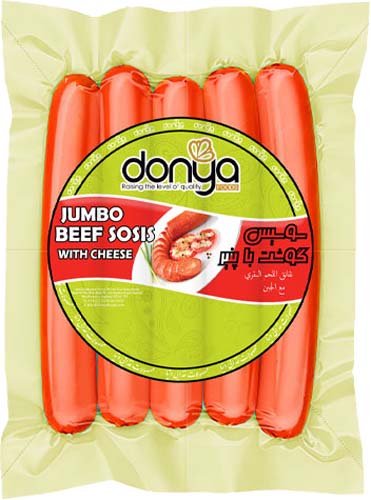 Donya Jumbo Beef Sosis with Cheese | Donya Foods | Halal Meat