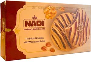 Nadi Traditional Lahijan Cookie with Walnut and Raisin