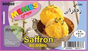Saffron Ice cream